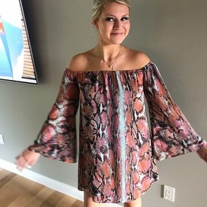 Buddy Love Snakeskin Dress